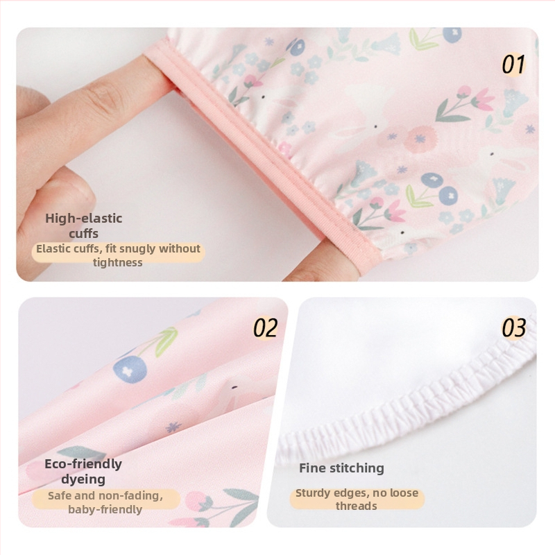 Bērnu piedurkņu aizsargi – ūdensizturīgi rudens–ziemas laikam, vecums 1–3 gadi, poliesters, karikatūru raksts