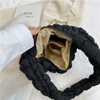 Torba ispod pazuha u street stilu, najlon, Cloud Pack, oblik dumpling, zatvaranje zatvaračem