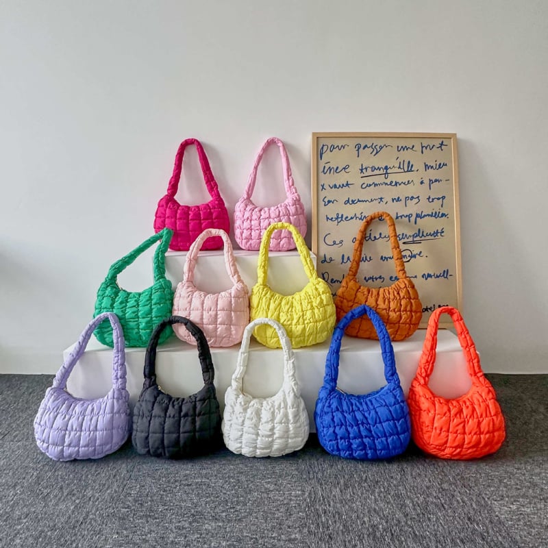 Torba ispod pazuha u street stilu, najlon, Cloud Pack, oblik dumpling, zatvaranje zatvaračem