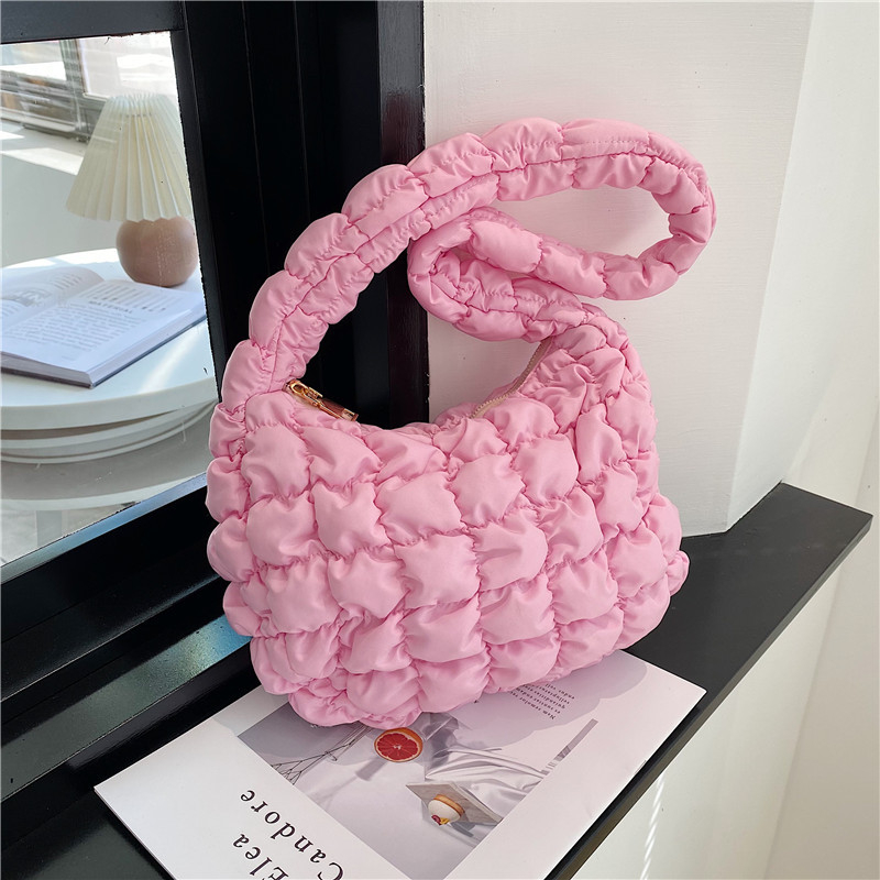 Torba ispod pazuha u street stilu, najlon, Cloud Pack, oblik dumpling, zatvaranje zatvaračem