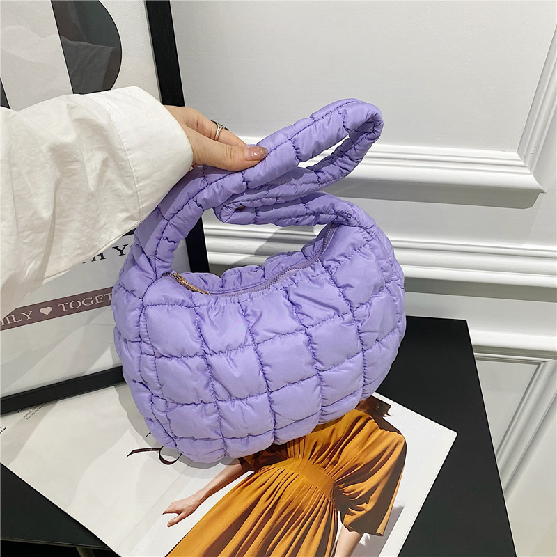 Torba ispod pazuha u street stilu, najlon, Cloud Pack, oblik dumpling, zatvaranje zatvaračem