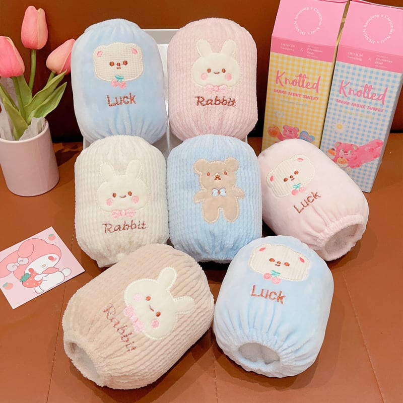 Gyerekeknek szóló flanel ujjvédők – szennyeződés elleni, őszi-téli, 1–8 éves korosztály