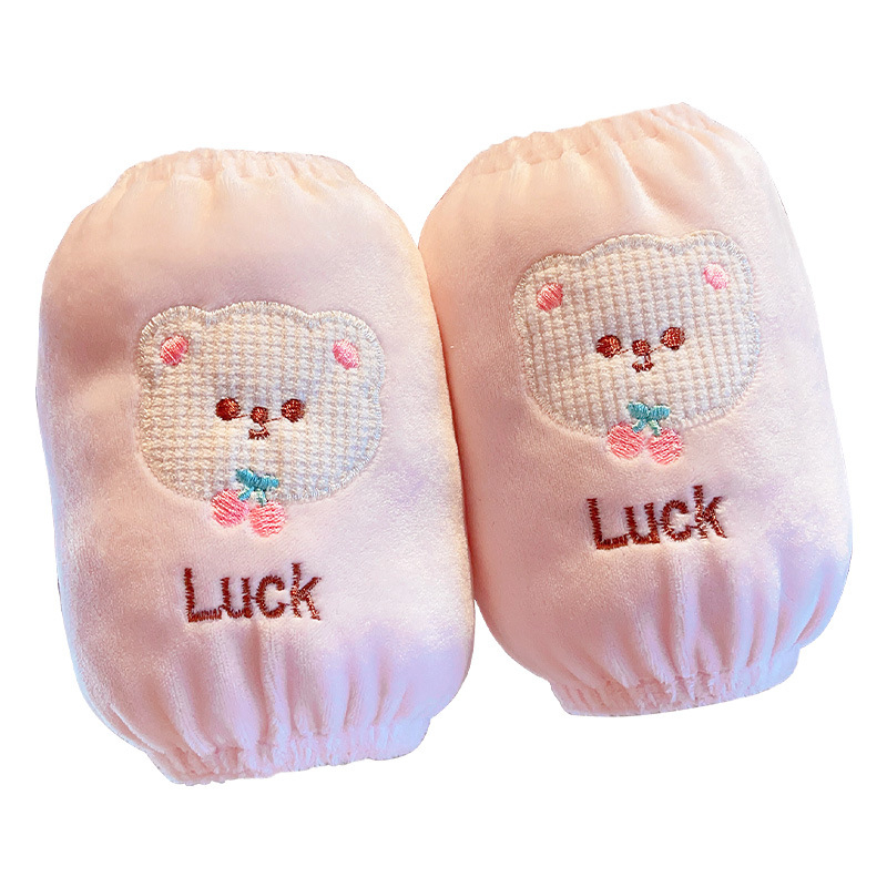 Gyerekeknek szóló flanel ujjvédők – szennyeződés elleni, őszi-téli, 1–8 éves korosztály