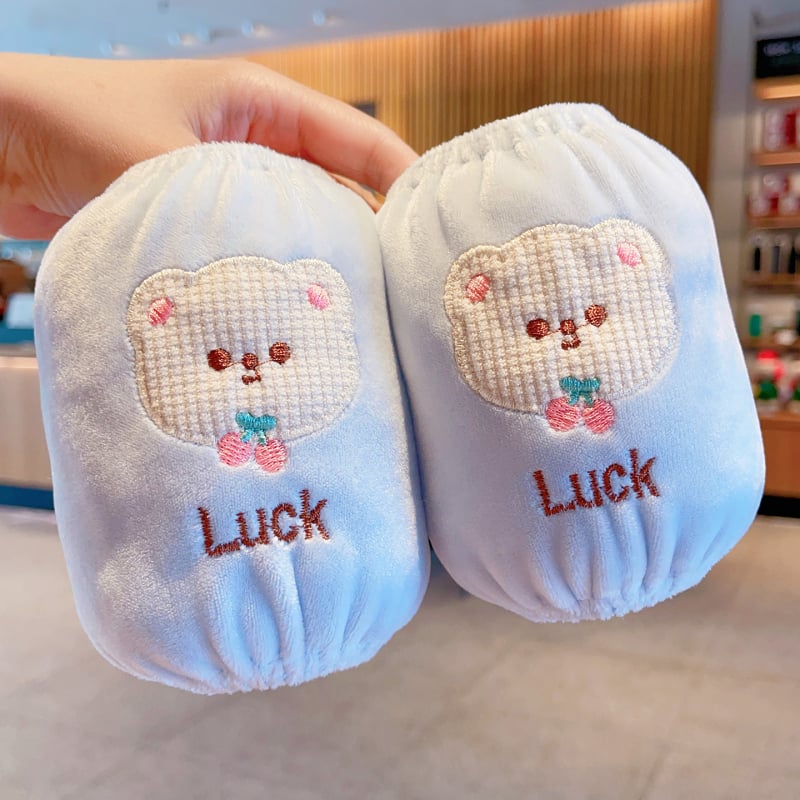 Gyerekeknek szóló flanel ujjvédők – szennyeződés elleni, őszi-téli, 1–8 éves korosztály