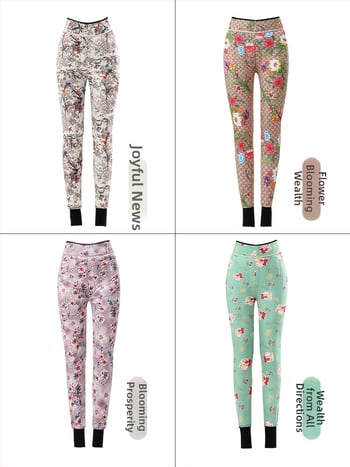 Plus-size ženske zimske hlače od svile-pamuka s fleece podstavom, debele i tople, visokim strukom, laskaju siluetu