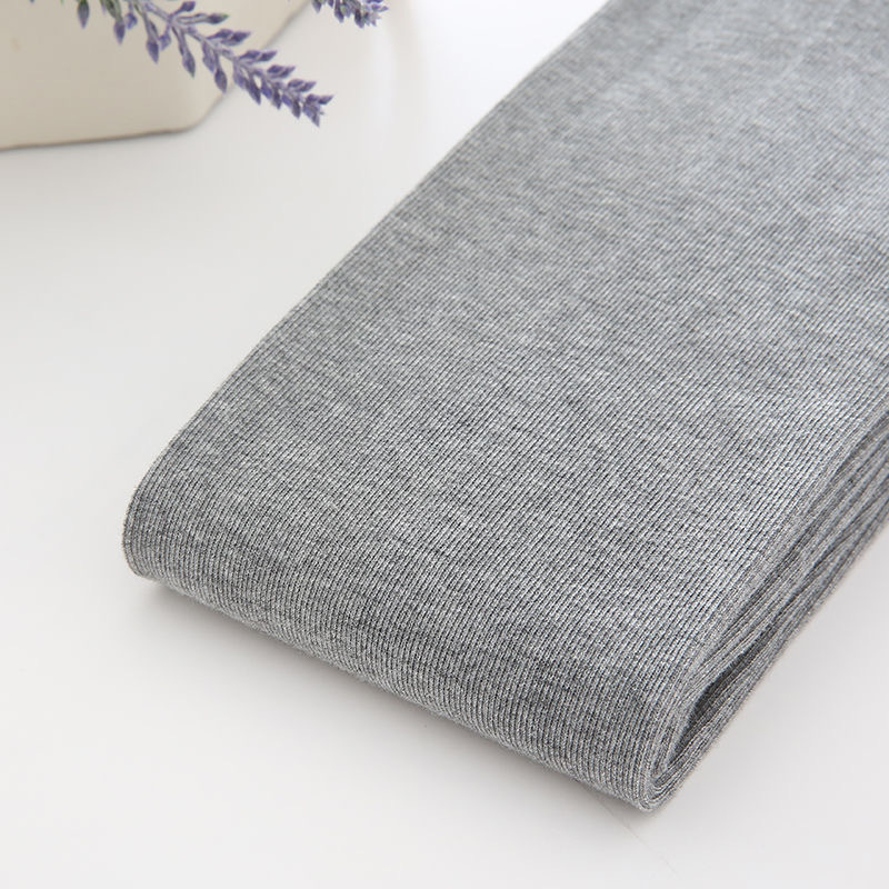 Tamno sive pamučne tajice s fleece oblogom za žene