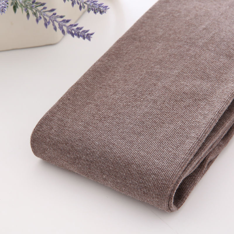 Tamno sive pamučne tajice s fleece oblogom za žene