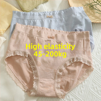 Sieviešu bezšuvju apakšveļa ar vidējo jostu no neilona, elpojoša, ziedu raksts, starpslāņa odai Mulberry zīds