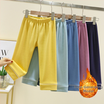 Vaikų platus šiltos kelnės su fliso pamušalu, unisex, De Velvet audinys, 89% akrilas, žiemai, 3–8 metai