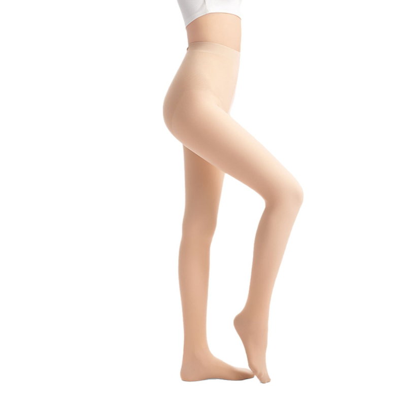 Colanți-pantihose într-o singură bucată: nailon-poliester, grosime îngroșată, lungime cropped, croi strâns, model solid, efect slimming, iarnă 2025