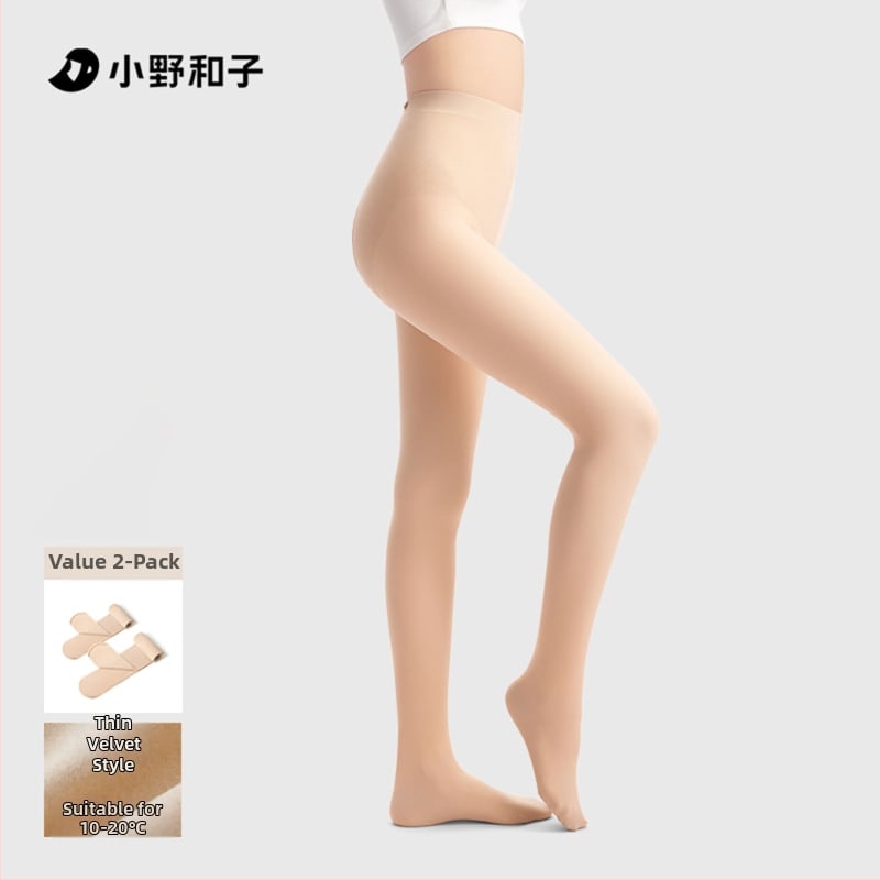 Colanți-pantihose într-o singură bucată: nailon-poliester, grosime îngroșată, lungime cropped, croi strâns, model solid, efect slimming, iarnă 2025