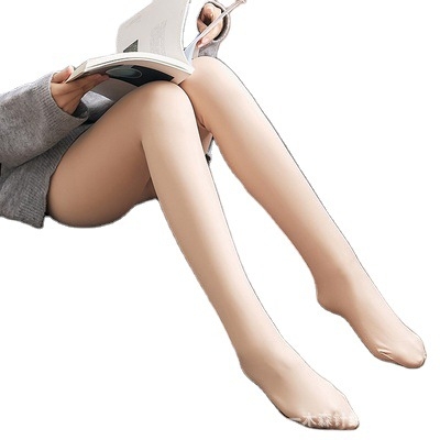 Ženski zimski debeli leggings s flisom za toplinu i integriranim stopalima