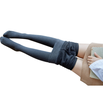 Colanți din bumbac, căptușiți cu catifea, dungă, lungime integrală, calzi