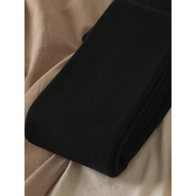 Colanți din bumbac, căptușiți cu fleece, talie înaltă, efect 3D de ridicare a feselor