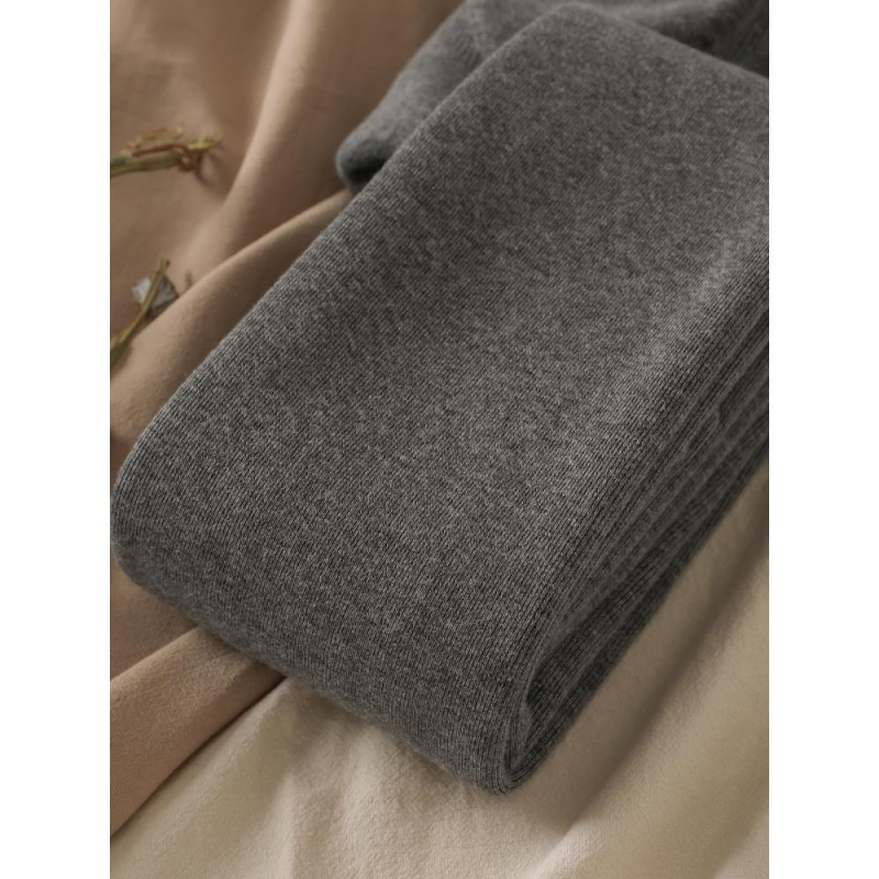 Colanți din bumbac, căptușiți cu fleece, talie înaltă, efect 3D de ridicare a feselor