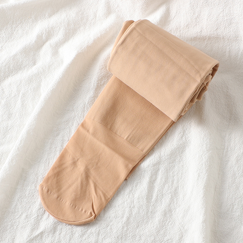 Colanți din bumbac antibacterieni pentru dans, cu picioare, model unic, țesătură solidă, căptușeală velur, pentru copii 7–12 ani