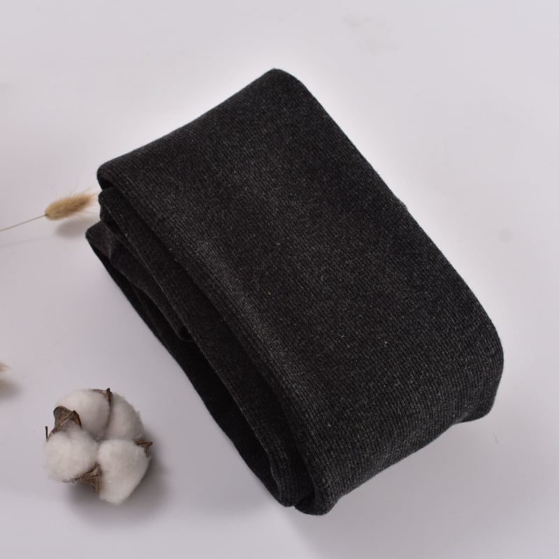 Colanți matern All-in-One - groși, tricot, amestec de bumbac, călduroși, microelastic, lungime cropped, design unic