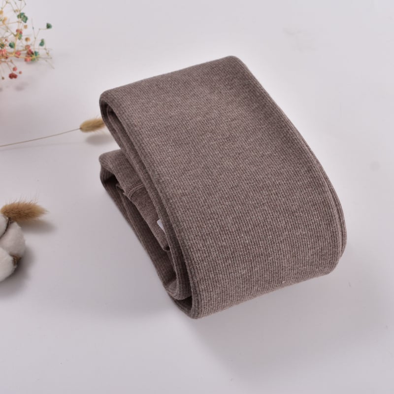 Colanți matern All-in-One - groși, tricot, amestec de bumbac, călduroși, microelastic, lungime cropped, design unic