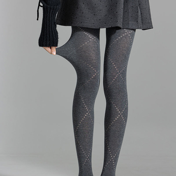 Pamut harisnyanadrág közepes vastagságú, lélegző, nedvszívó, karcsúsító hatású, egyszínű