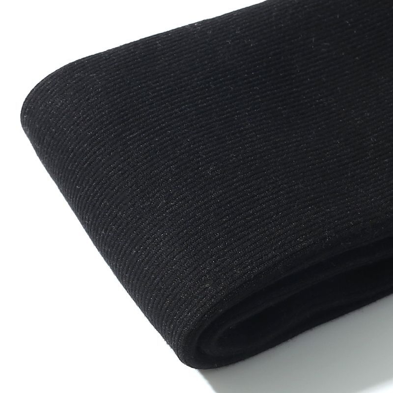 Ženske debele tajice s fleece podstavom od 500 g, ribasta tekstura, visokim strukom, toplo za jesen-zimu, duljina tri četvrtine, bez naboravanja
