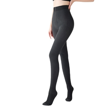 Colanți termici din nylon 200D, textură ribată pentru subțiere și modelare