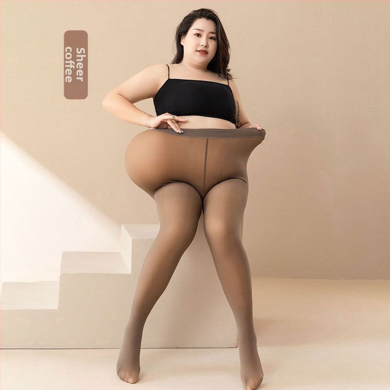 Colanți cu căptușeală fleece, groși, susținere șolduri și modelare, poliester 70-80%, elastan
