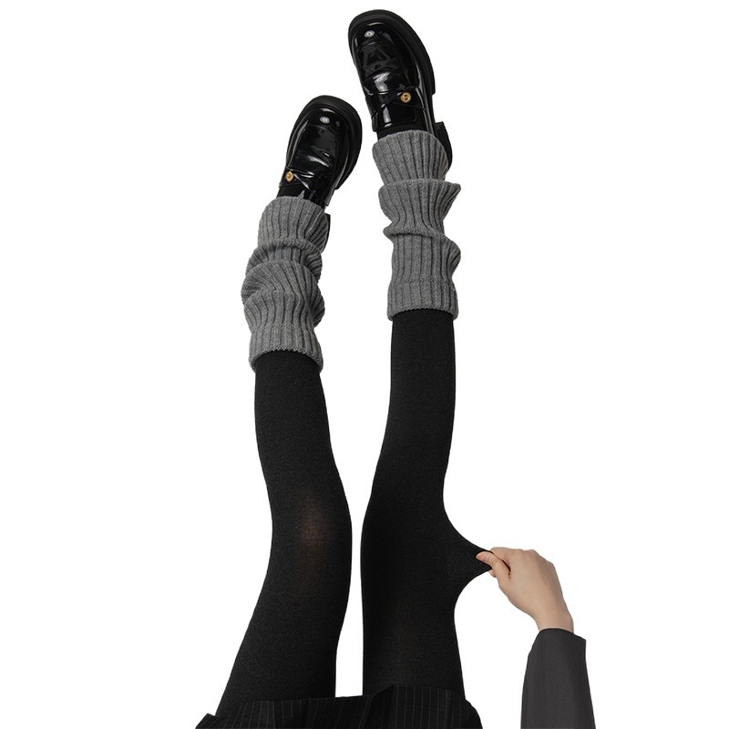 Plus veličine velur bodystocking za vanjsku upotrebu, jesen-zima, crne, seksi, izdržljive, efekt golih nogu