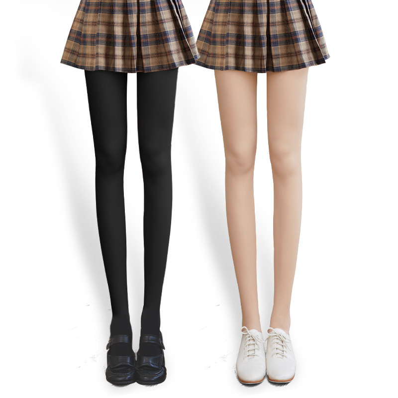 Najlon čarape za dizanje stražnjice, oblikovanje, s flisom za toplinu, jednobojne