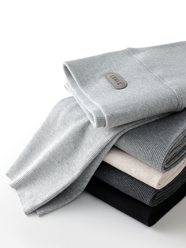 Ženske pamukaste leggings s visokim strukom, plus veličina, 3/4 dužine, bez šavova, elastične i udobne