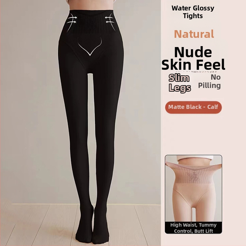 Pantyhose s cvjetnim uzorkom – vila, flis podstava, visokim strukom za oblikovanje struka i bokova, prirodan osjećaj kože, za proljeće i jesen