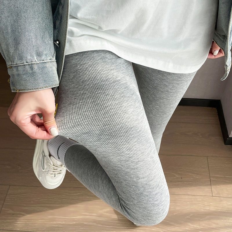 Termalne tajice s flis podstavom, ekstra debeli, visokim strukom, puna duljina, od najlona, jednobojne