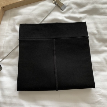 Colanți Aohan cu talie înaltă, căptușiți cu fleece, tricot din nailon-poliester, croială Slim