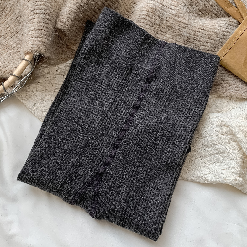 Γυναικείες καλσόν ιαπωνικού στυλ με κάθετες ρίγες, μαλλί, μεσαίας πυκνότητας, αναπνέουσες (Υλικό: μαλλί; Σχέδιο: κάθετες ρίγες; Πυκνότητα: μεσαία; Στυλ: ιαπωνικό)