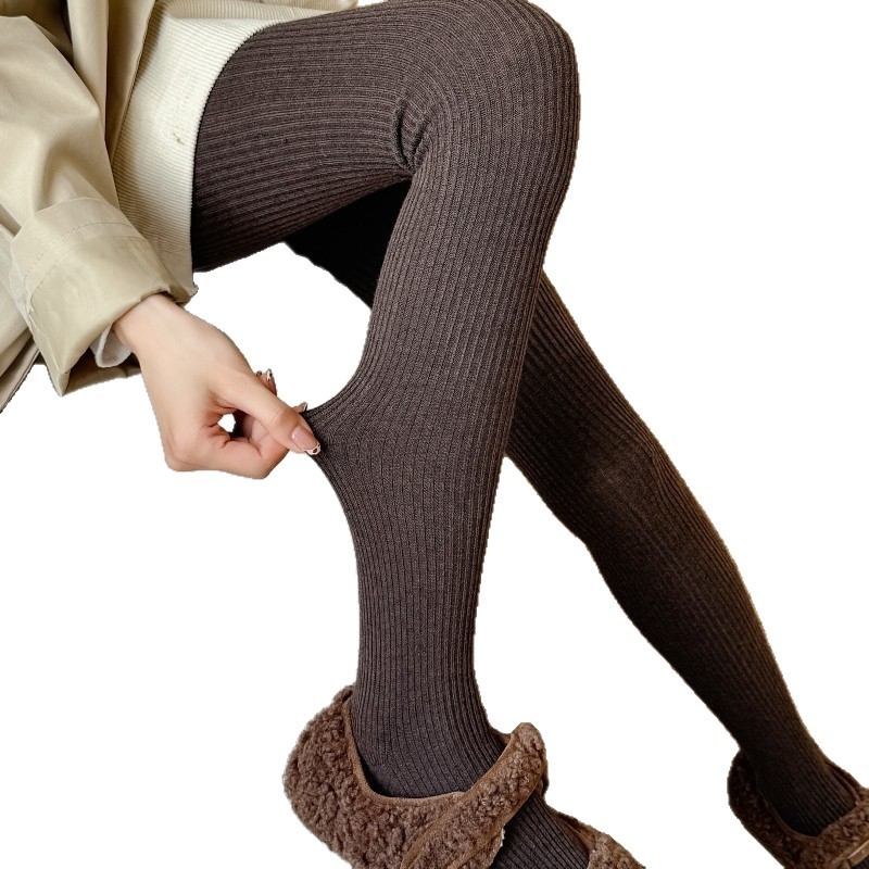 Γυναικείες καλσόν ιαπωνικού στυλ με κάθετες ρίγες, μαλλί, μεσαίας πυκνότητας, αναπνέουσες (Υλικό: μαλλί; Σχέδιο: κάθετες ρίγες; Πυκνότητα: μεσαία; Στυλ: ιαπωνικό)