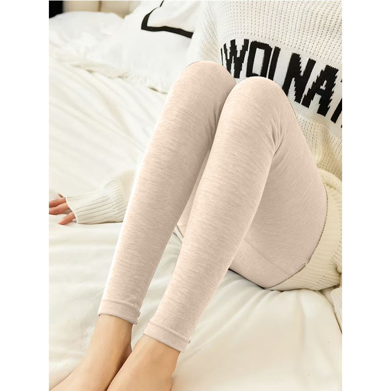 Sieviešu termo legingi ar velūru, bezšuvju, viduklis vidējā augstumā, šaurs piegriezums, silts iekšējais oderējums