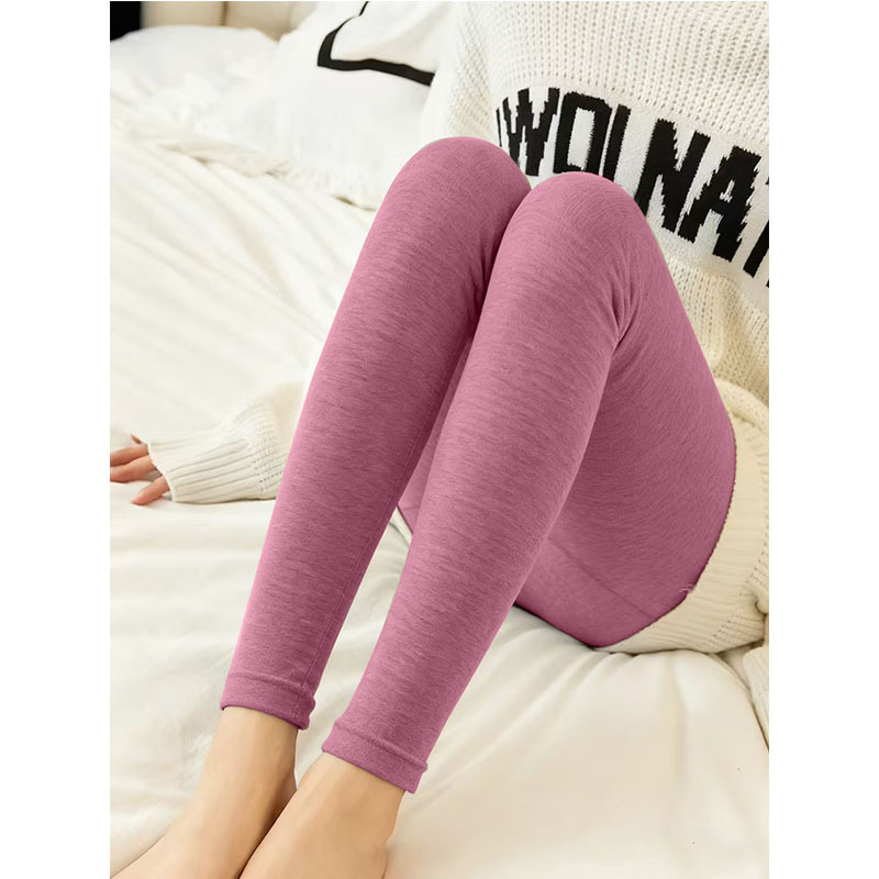 Sieviešu termo legingi ar velūru, bezšuvju, viduklis vidējā augstumā, šaurs piegriezums, silts iekšējais oderējums