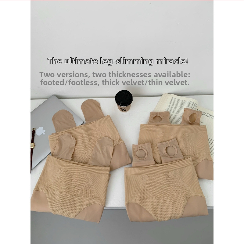 Bare-Leg efekts zeķes ar flīsa iekšpusi - akrila šķiedra, augsta elastība, 2025. ziemā