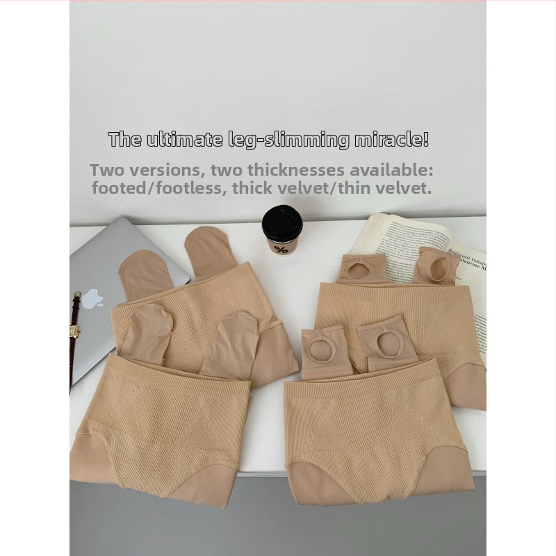 Bare-Leg efekts zeķes ar flīsa iekšpusi - akrila šķiedra, augsta elastība, 2025. ziemā