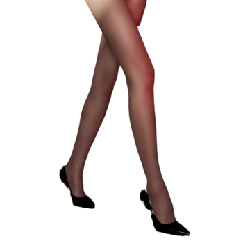 Bezšuvju pantyhose ar tīkla vidukli, 0.1D ultra-plānas, zīdaini gluds, mikroelastīgs, Chenille-Spandex maisījums, 3D raksts