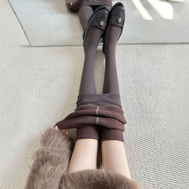 Γυναικείες καλσόν από νάιλον, κορεατικού στυλ, παχυνμένα, αόρατα, αντιτριβικά