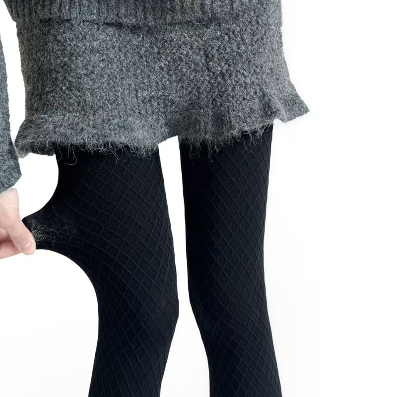 Sieviešu kokvilnas zeķubikses rudens–ziemas sezonai, sēžamvietas pacelšana un siluetes veidošana, plānas, ar kājām, raksts: vienkrāsains vai svītrainas