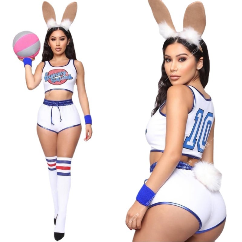 NWZSM Set dama Halloween din două piese: Top fără mâneci și Pantaloni scurți, 100% bumbac, potrivit pentru dans de sală, vârstă 18–24, Vara 2022