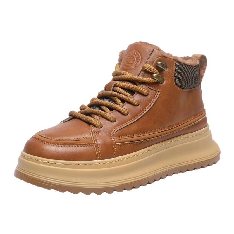 Vyriski aukšto profilio PU odos bateliai (atsparūs vandeniui, išlaiko šilumą, storesnė padas)