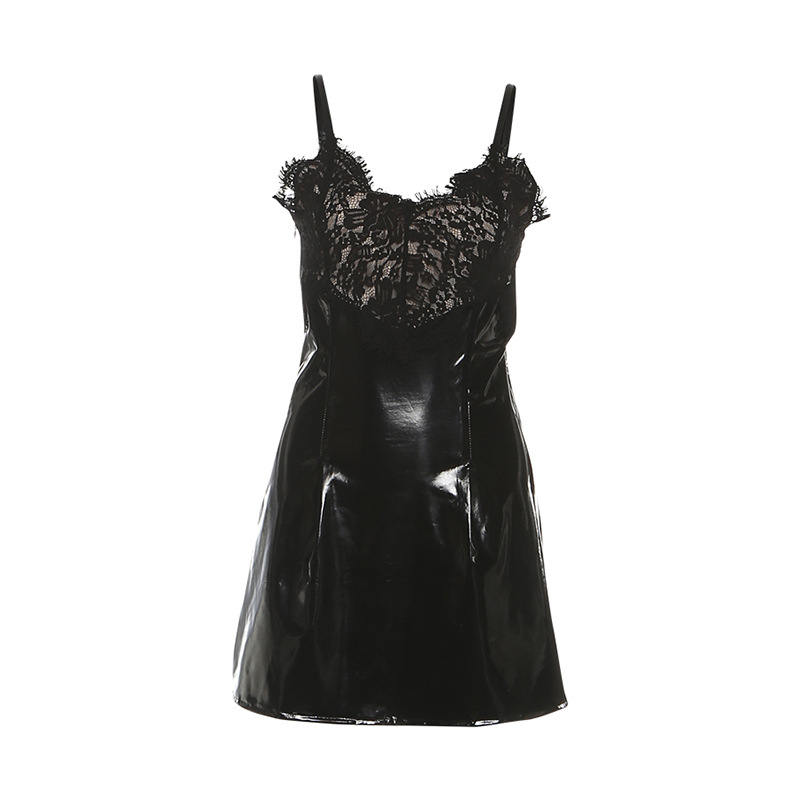 Kamisole-stílusú pántos ruha, ujjatlan, hát nélküli, magas derék, midi hosszúságú, egyszínű, rugalmas poliészter, nyár 2025