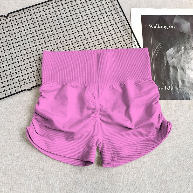 Γυναικείο σορτς γιόγκα με ψηλή μέση, έλεγχο κοιλιάς και ανύψωση γλουτών, γρήγορο στέγνωμα και διαπνοή; ύφασμα: νάιλον 90% / σπαντέξ 10%; μήκος: σορτς