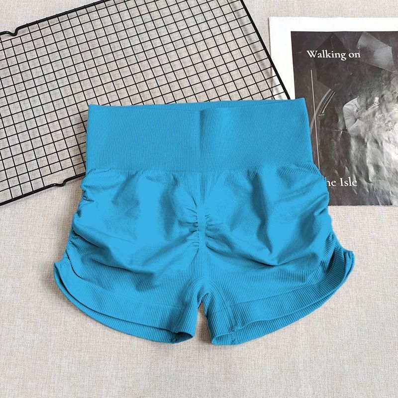 Γυναικείο σορτς γιόγκα με ψηλή μέση, έλεγχο κοιλιάς και ανύψωση γλουτών, γρήγορο στέγνωμα και διαπνοή; ύφασμα: νάιλον 90% / σπαντέξ 10%; μήκος: σορτς