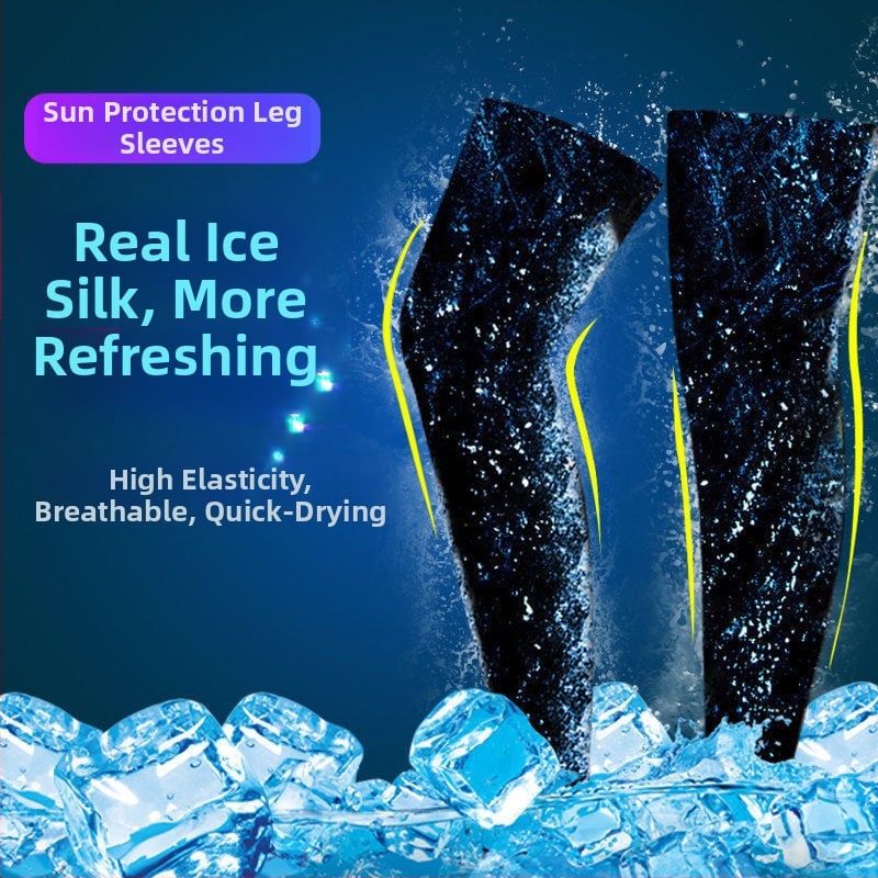 Ποδηλατικές επεκτάσεις ποδιών με προστασία από τον ήλιο, ελαφριές και αναπνεύσιμες (ice silk νάιλον, unisex)