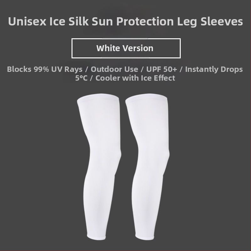 Ποδηλατικές επεκτάσεις ποδιών με προστασία από τον ήλιο, ελαφριές και αναπνεύσιμες (ice silk νάιλον, unisex)