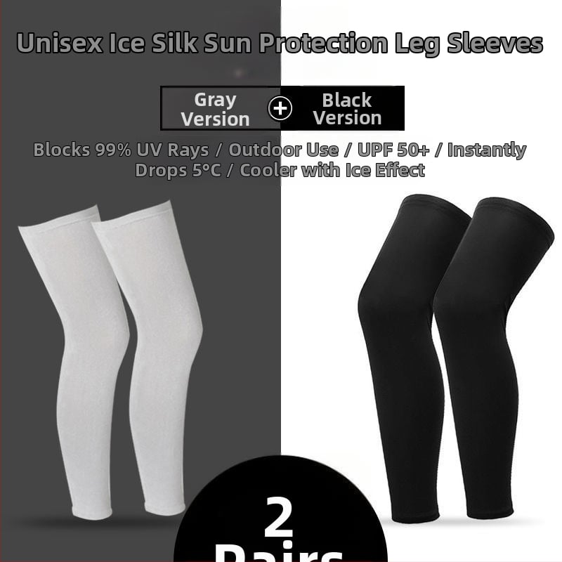 Ποδηλατικές επεκτάσεις ποδιών με προστασία από τον ήλιο, ελαφριές και αναπνεύσιμες (ice silk νάιλον, unisex)