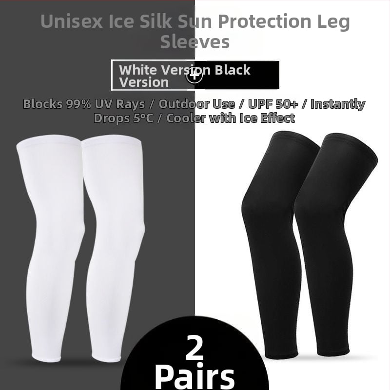 Ποδηλατικές επεκτάσεις ποδιών με προστασία από τον ήλιο, ελαφριές και αναπνεύσιμες (ice silk νάιλον, unisex)